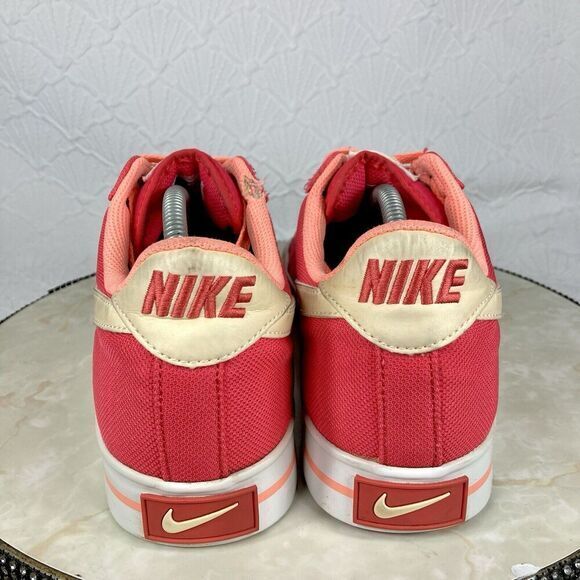 Nike Court Legacy Shoes Womens 12 Coral Tennis Streetwear Low Top Skate Sneakers - Picture 8 of 13